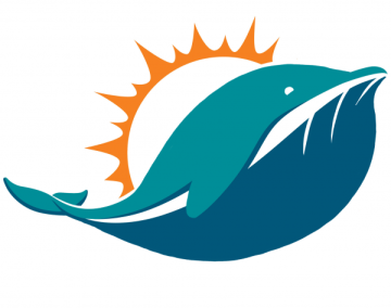 Miami Dolphins Fat Logo fabric transfer